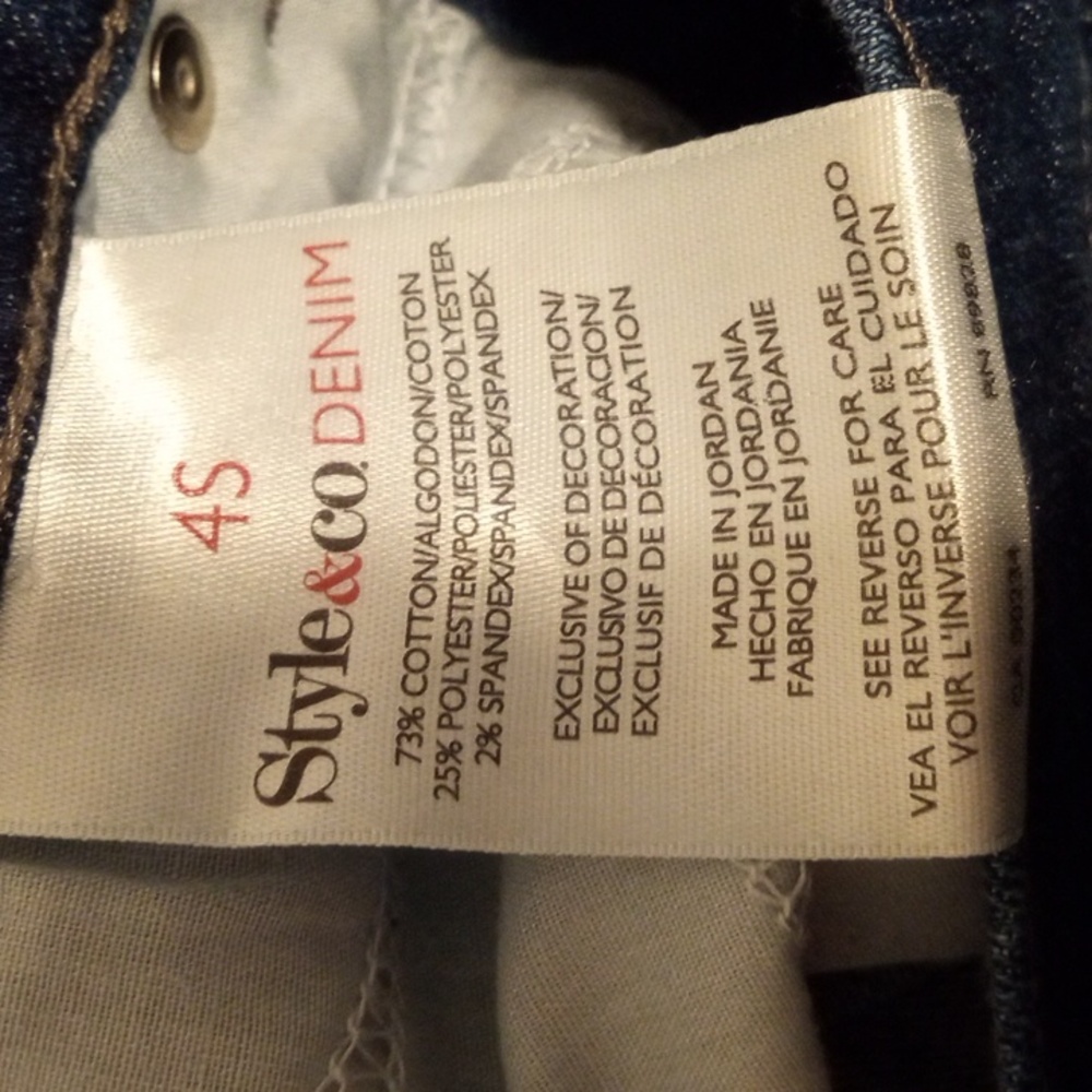 STYLE & CO. Straight Leg Jeans 4-Short - Picture 10 of 10